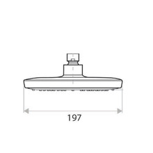 Huntingwood 190mm Chrome Shower Head
